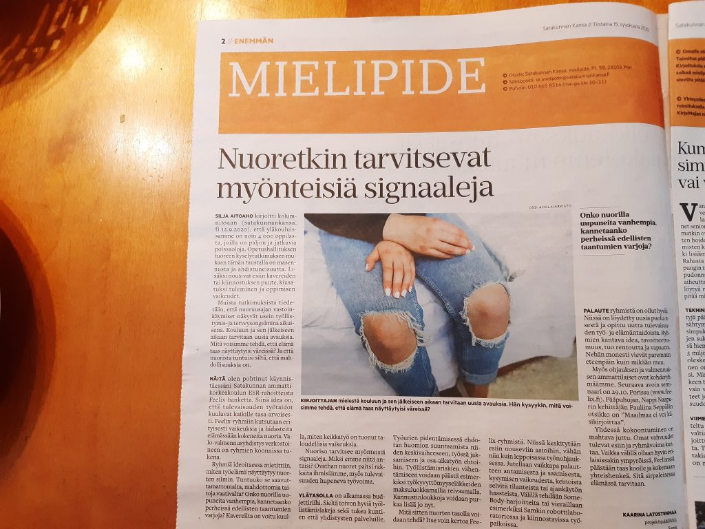 Kuva Satakunnan Kansan mielipideosaston kirjoituksesta